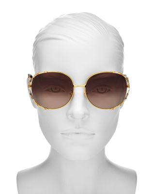 Gucci 59mm round sunglasses GUCCI GG0881SA-001 Women main image 3