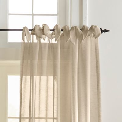 Vienna Tie-Top Sheer Curtain Panel