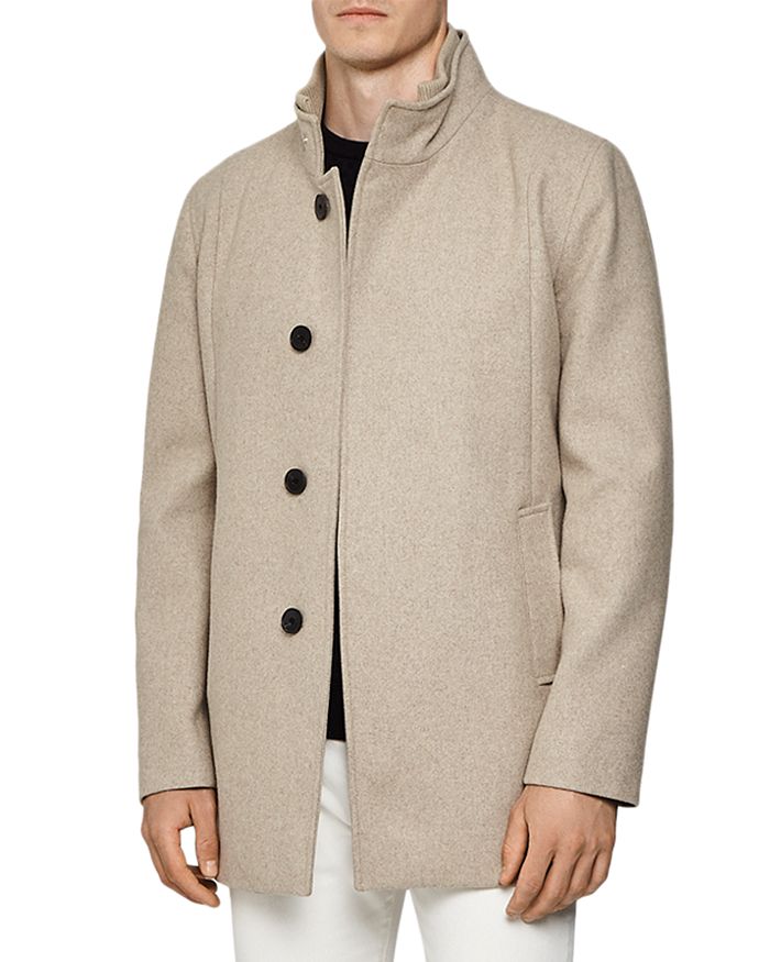 REISS Angelo Wool-Blend Regular Fit Coat | Bloomingdale's