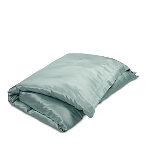 Gingerlily Silk Solid Duvet Cover, King In Teal