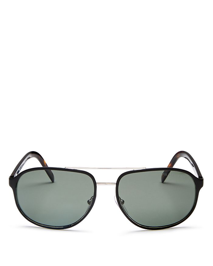Prada Men's Polarized Brow Bar Aviator Sunglasses, 60mm Bloomingdale's