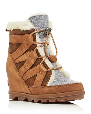 Sorel Boots WOMEN'S JOAN OF ARCTIC WEDGE II WATERPROOF SHEARLING HIDDEN WEDGE BOOTS