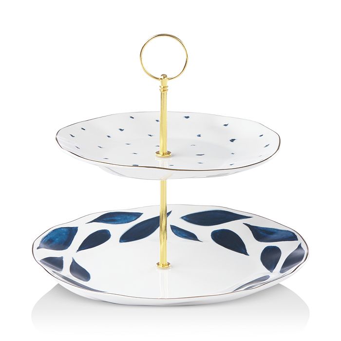 Lenox Blue Bay 2Tier Dessert Server Bloomingdale's