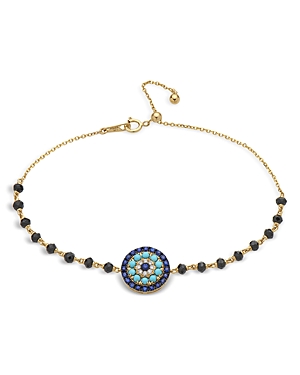 Bloomingdale's Diamond, Blue Sapphire & Turquoise Bracelet in 14K Yellow Gold - 100% Exclusive