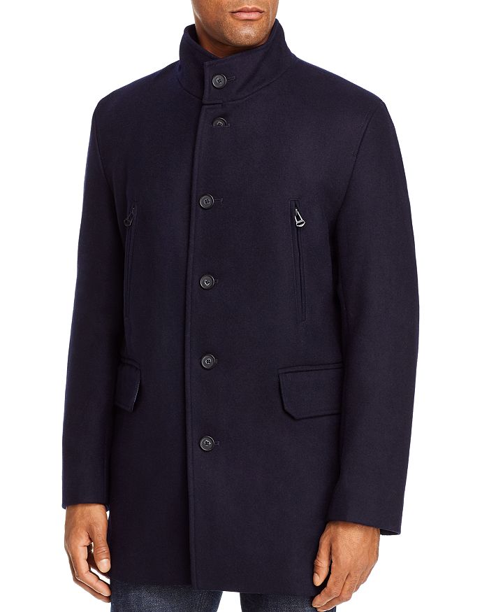 Shop Cole Haan Melton 3-in-1 Top Coat In Navy