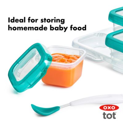 Tot 4-Piece Baby Blocks Freezer Storage Containers