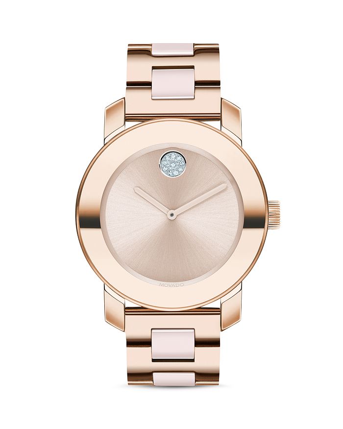 Movado Bold Ceramic Watch, 36mm In Pink
