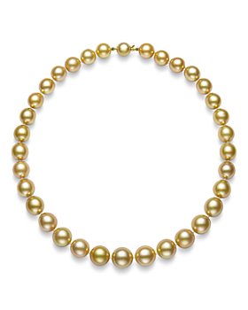 Bloomingdale's - Golden South Sea Pearl Collar Necklace in 14K Yellow Gold, 17.5" - 100% Exclusive