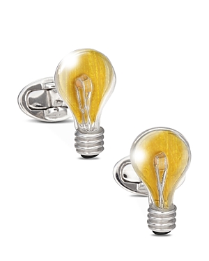 Jan Leslie Sterling Silver Light Bulb Cufflinks