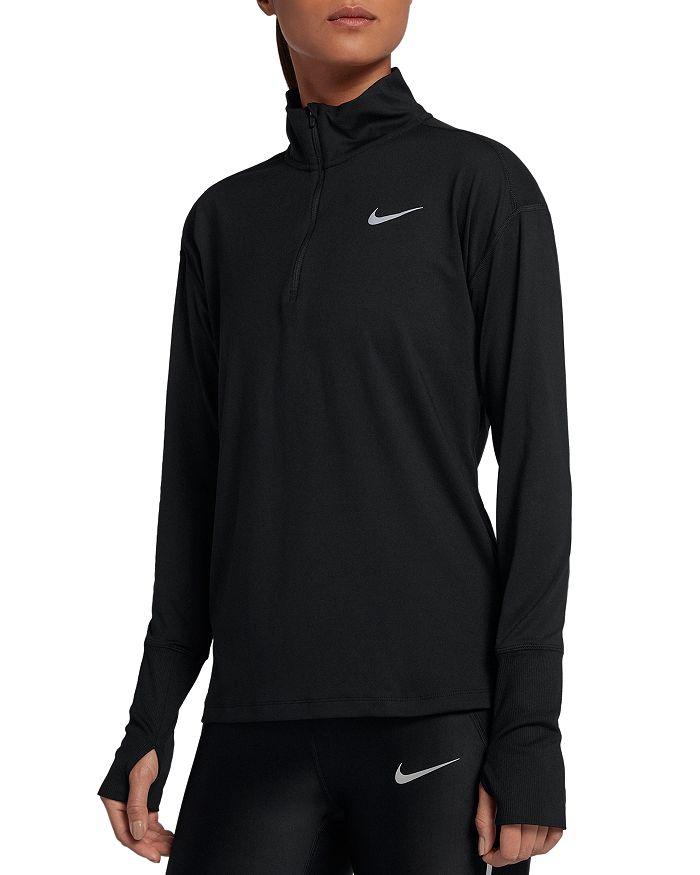 Nike Women's Element Dri-fit Half-zip Running Top In Black