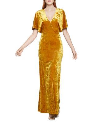 bcbg yellow long dress