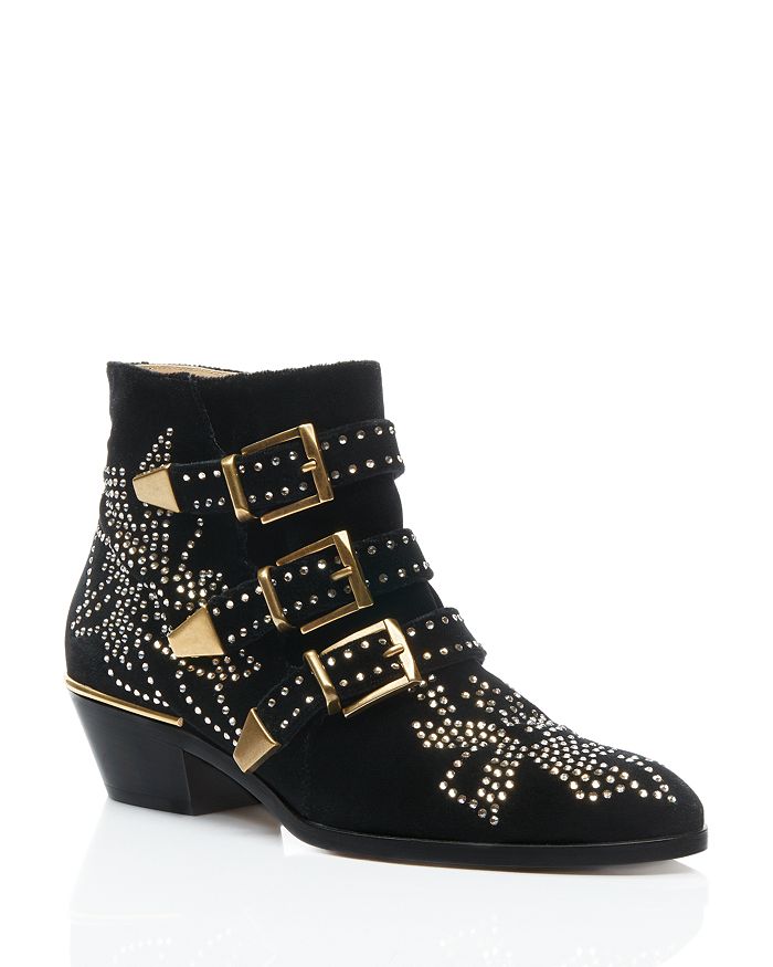 studded ankle booties