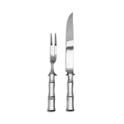 Bamboo-Motif 2-Piece Carving Set