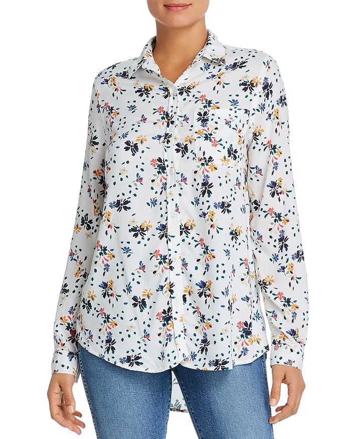 Beachlunchlounge Printed Button-down Top In Full Bloom