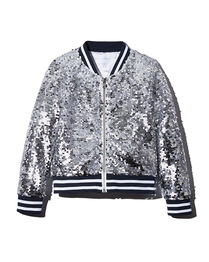 Rockets Of Awesome Girls' Sequin Bomber Jacket - Little Kid, Big Kid In ...