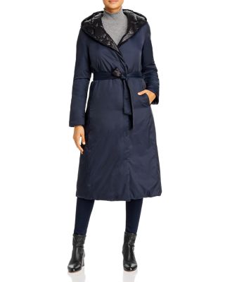 Donna Karan Reversible Long Puffer Coat 