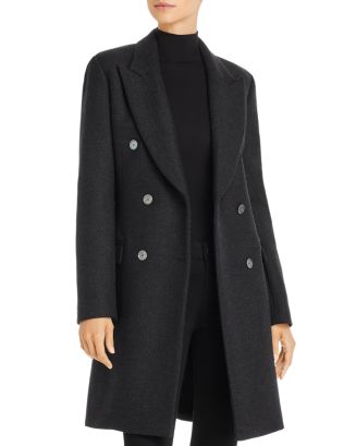 Theory Double Breasted Coat | Bloomingdale's