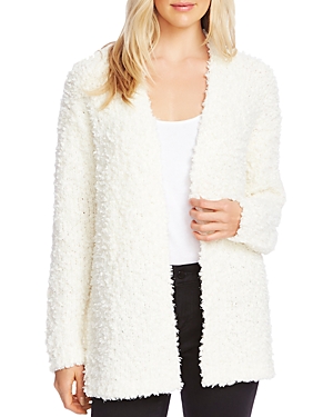 VINCE CAMUTO POODLE YARN OPEN FRONT CARDIGAN,9069204