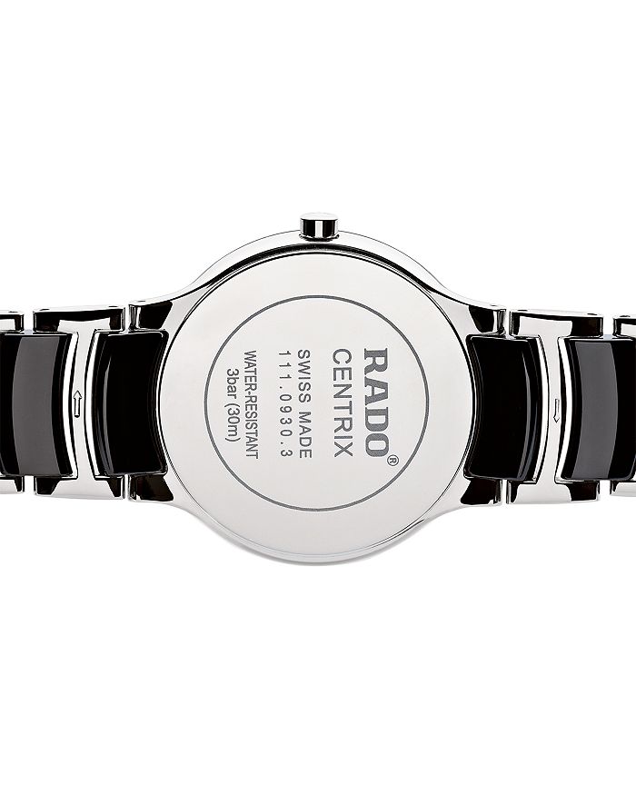 Shop Rado Centrix Watch, 28mm In Black/silver