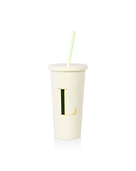 kate spade new york - Initial Tumbler with Straw