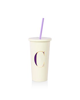 kate spade new york - Initial Tumbler with Straw