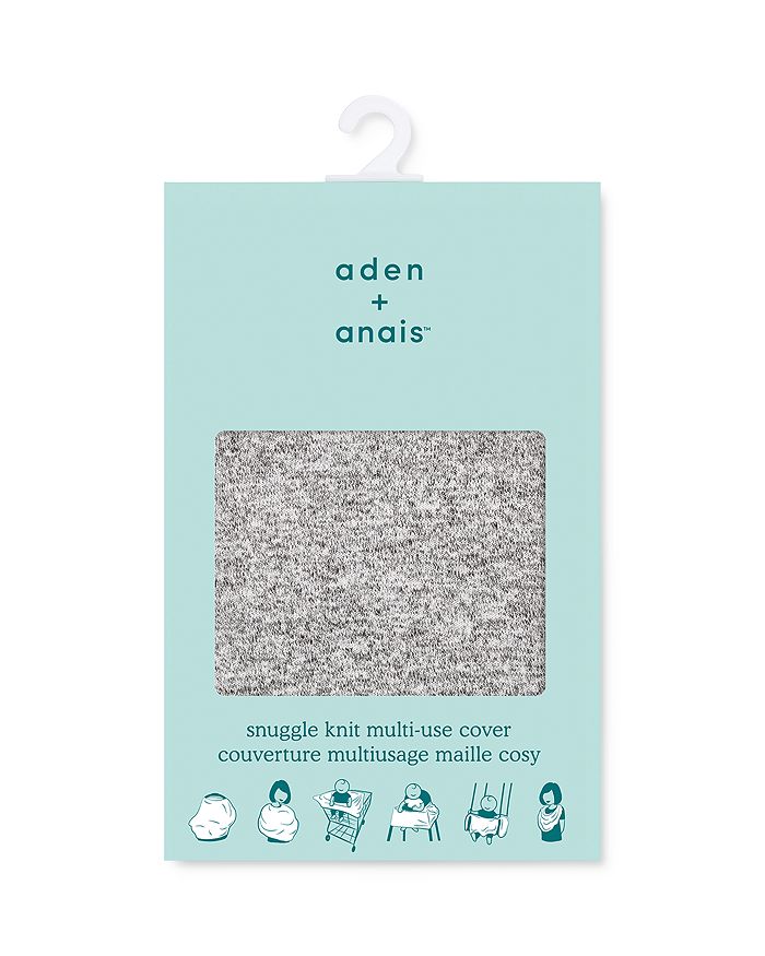 Aden And Anais Kids'  Unisex Snuggle Knit Multi-use Cover - Baby In Gray