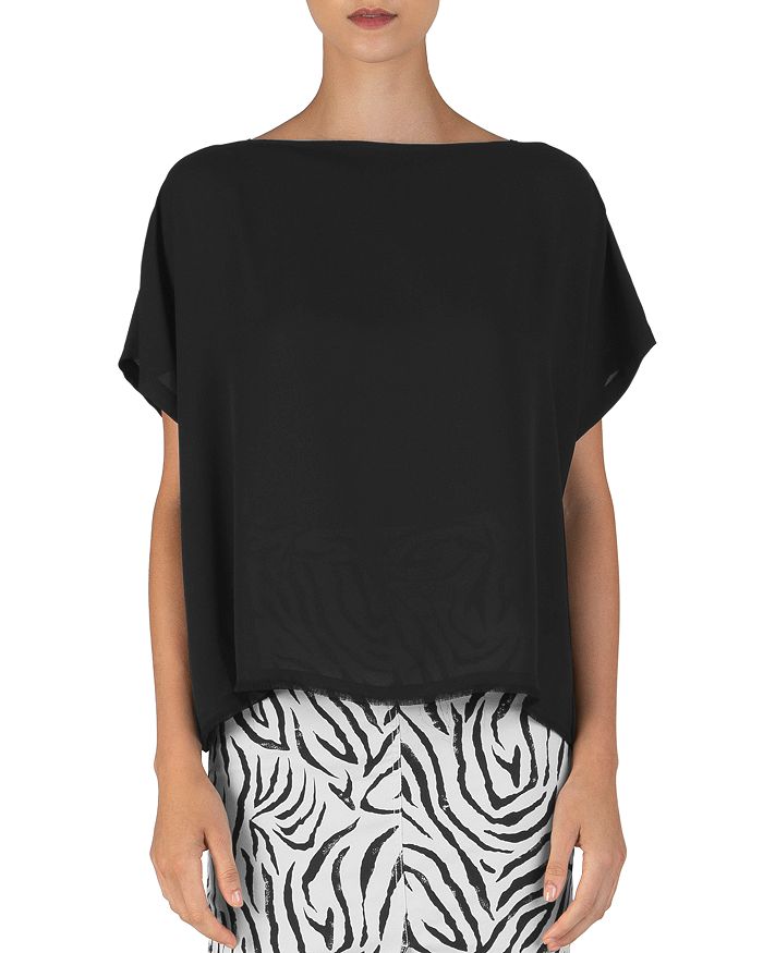 ATM ANTHONY THOMAS MELILLO CREPE GEORGETTE TOP,AW5146-CAC