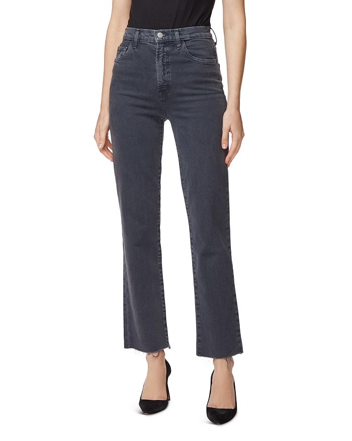 J BRAND JULES HIGH-RISE ANKLE STRAIGHT-LEG JEANS IN SHADY,JB002680
