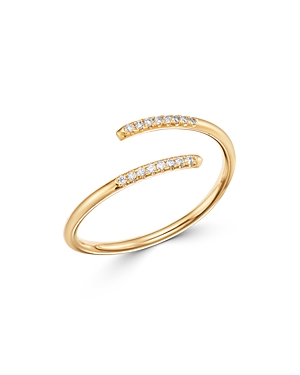 Zoe Chicco 14K Yellow Gold Diamond Bypass Ring