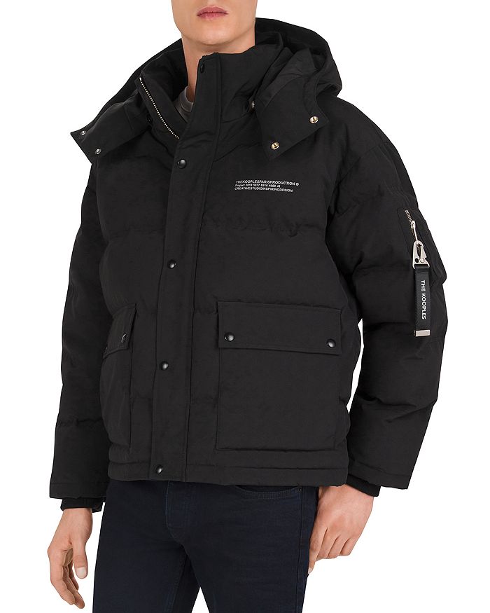 THE KOOPLES MIX DOWN PUFFER JACKET,HDOU19011K