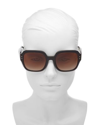 tory burch oversized square logo sunglasses