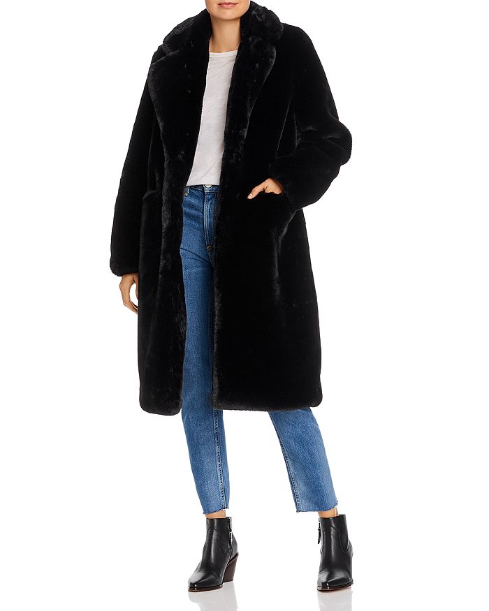 Apparis laure faux fur deals coat