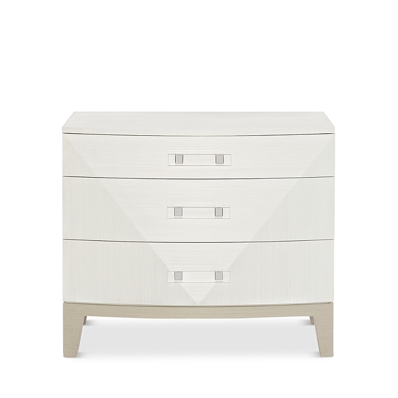 Bernhardt Axiom Nightstand In Linear Gray