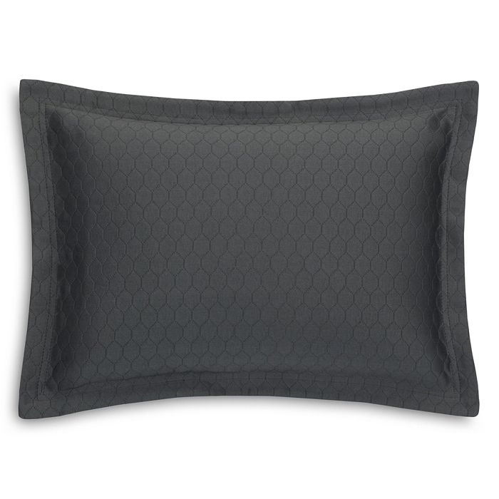 Sferra Favo King Sham In Charcoal