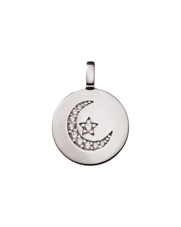 Charmbar Reversible Crescent Moon Charm In Sterling Silver Or 14k Gold-plated Sterling Silver In Crescent Moon/silver