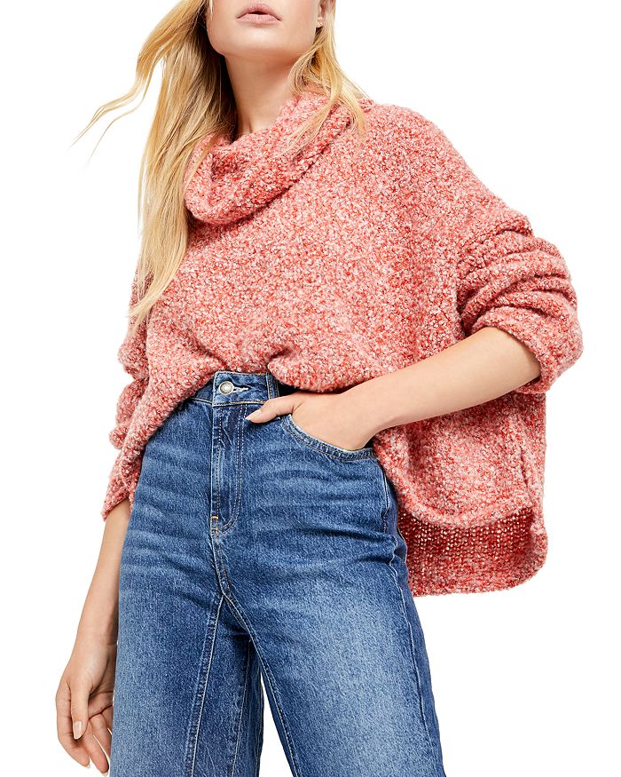 FREE PEOPLE BFF COWL-NECK SWEATER,OB1032730