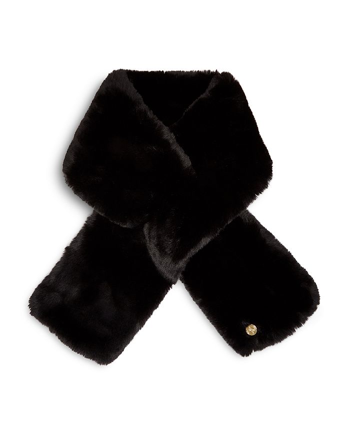 Ted Baker Charli Faux Fur Scarf In Jet ModeSens