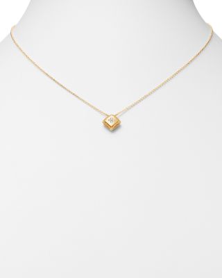 18K Yellow Gold Palazzo Ducale Diamond Pendant Necklace, 18&amp;quot;