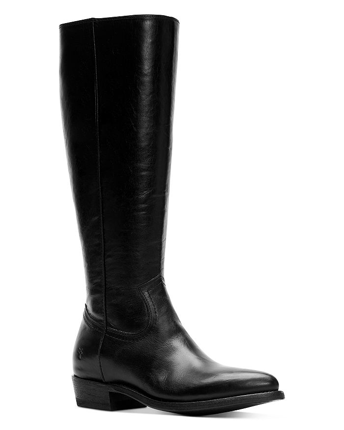 Frye Women's Billy Leather Tall Boots In Black Extended
