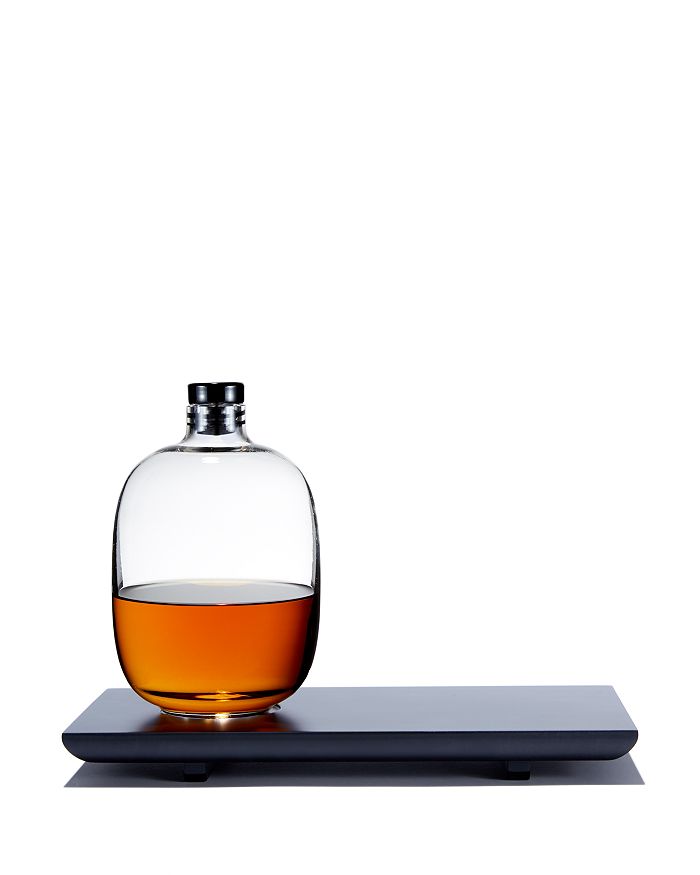 Shop Nude Glass Malt Whisky Bottle & Tray Set In Clear