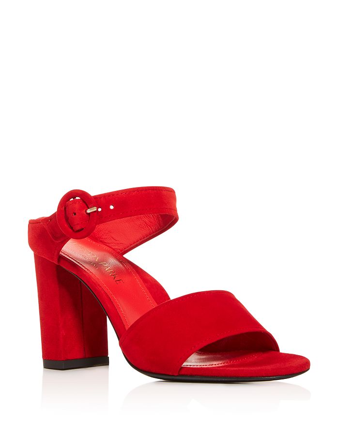 Marion Parke Women's Lora Block-heel Sandals In Red