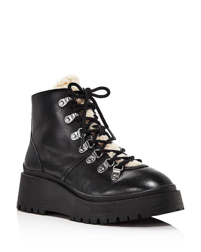 Aqua Women's Miranda Hiker Boots - 100% Exclusive In Black/natural Leather