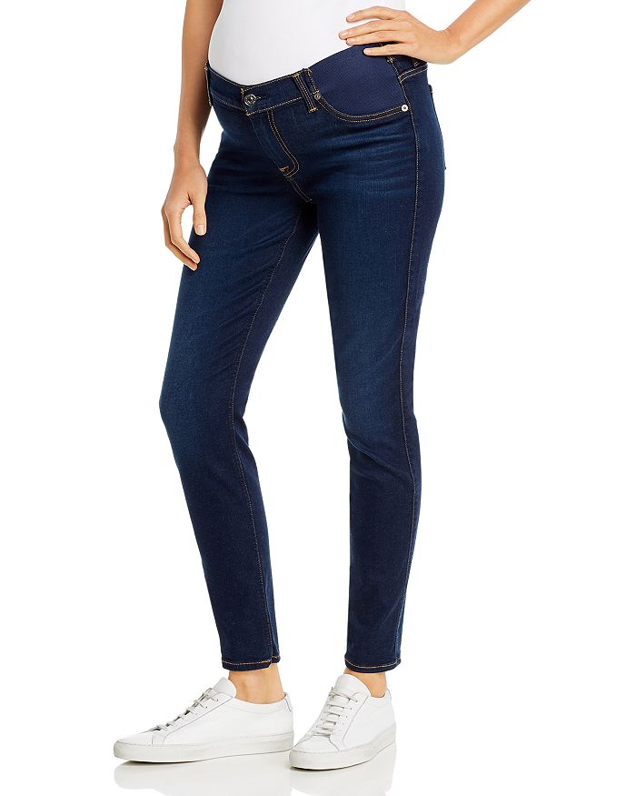 7 FOR ALL MANKIND MATERNITY ANKLE SKINNY JEANS IN SLIM ILLUSION TRIED AND TRUE MA8097719M