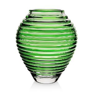 William Yeoward Crystal Circe Vase, 11 In Green