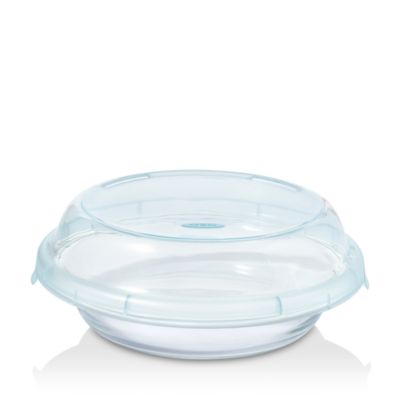 Lidded 9-inch Glass Pie Plate