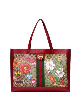 gucci flora medium tote