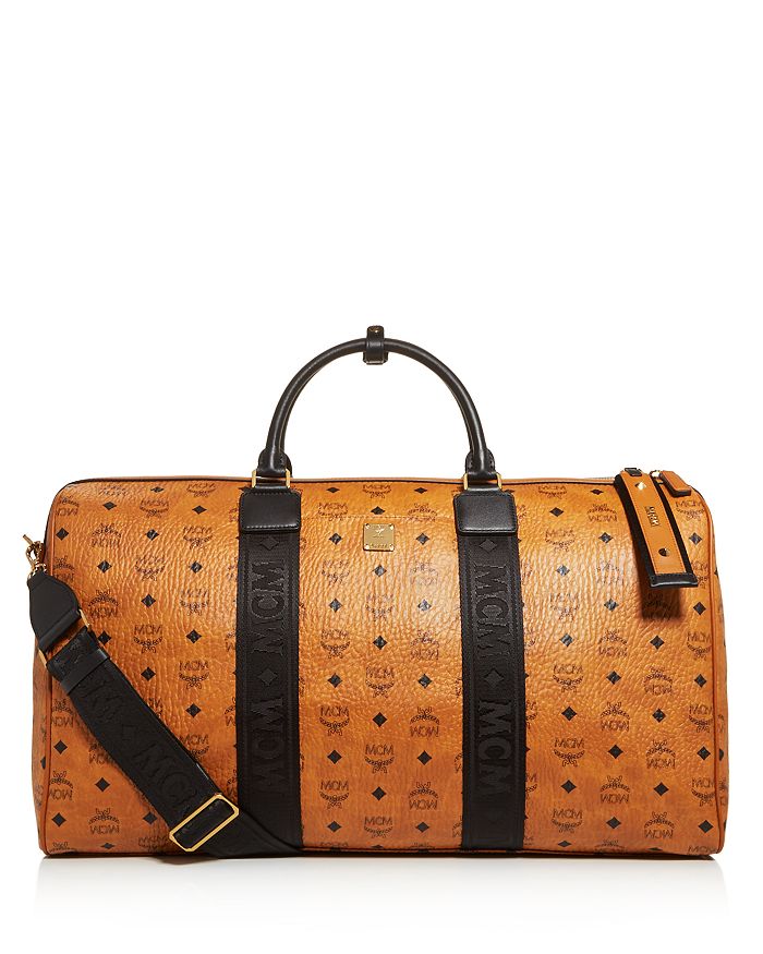 MCM Visetos Carry On Duffle - Brown Luggage and Travel, Handbags
