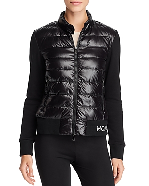 MONCLER MIXED-MEDIA DOWN JACKET,E20938462100V8080