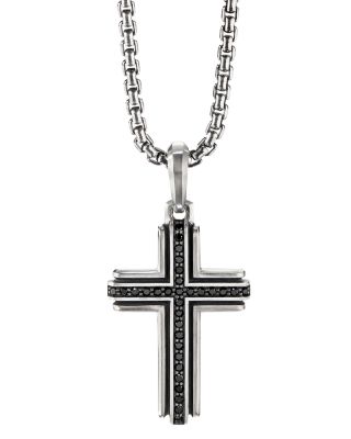 david yurman cross necklace with diamond