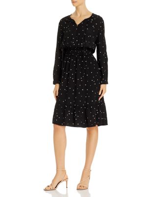 smocked waist midi dress